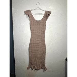 Freshman 1996‎ crotchet macrame y2k dress womens small coastal cowgirl festival